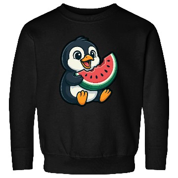 Discover Penguin with Watermelon Summer Fruit Sweatshirts