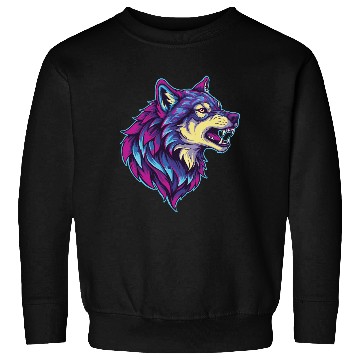 Discover psychedelic wolf head Sweatshirts