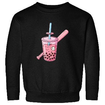 Discover Futuristic Boba Bat Swing Sweatshirts