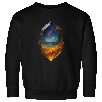Discover Multiverse Crystal: Window Through Time and space Sweatshirts