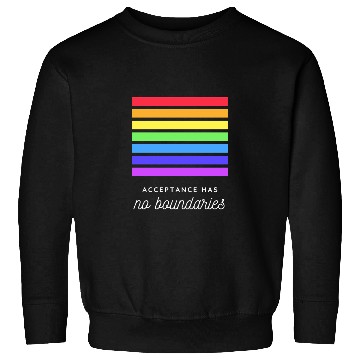Discover Acceptance Has No Boundaries Pride Graphic Sweatshirts