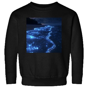 Discover Glowing River Flow Sweatshirts