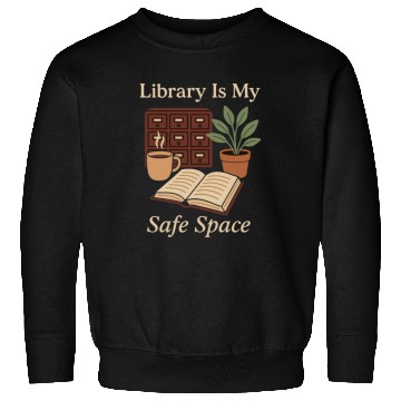 Discover Library Nerd Book Lover Introvert Quiet Life Sweatshirts