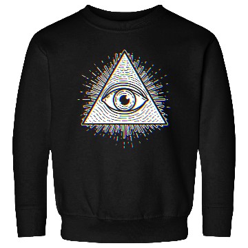 Discover Illuminati - Psychedelic Seeing Eye - Evil Eye Sweatshirts