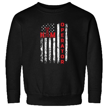 Discover Ham radio usa flag for ham radio amateur operator Sweatshirts
