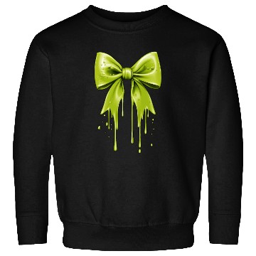 Discover Coquette Bow Green Slime Dripping Sweatshirts