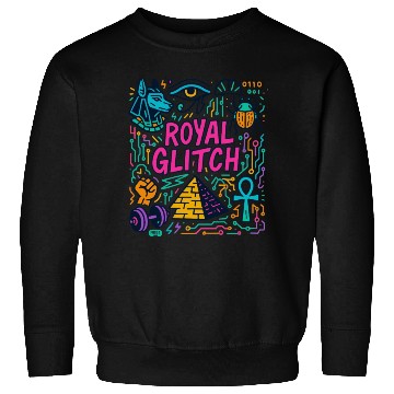 Discover ROYAL GLITCH – Doodle Edition Sweatshirts