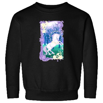 Discover Unicorn fantasy lilac moon Sweatshirts