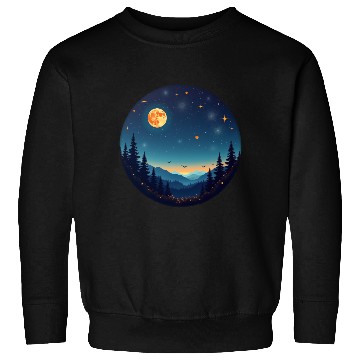 Discover Starry Night Mountain Sweatshirts