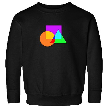 Discover Colorful Design Tringle Square Circle Sweatshirts