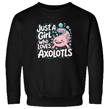 Discover Whimsical Axolotl Love Design Sweatshirts