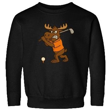 Discover Angry Golf Moose Sweatshirts