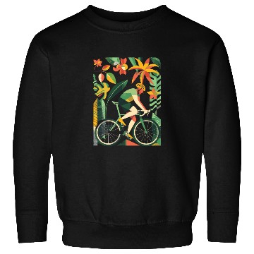 Discover Cycling Boy Comic Look Sweatshirts