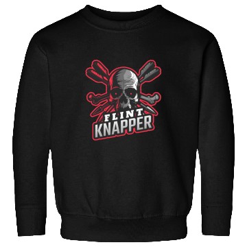 Discover Skull and Arrows Flint Knapper Sweatshirts
