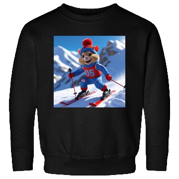 Discover Hamster climbing the mountains Sweatshirts