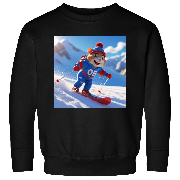 Discover Hamster climbing the mountains cute Sweatshirts