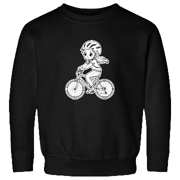 Discover Cycling Girl Sketch Sweatshirts