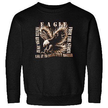 Discover The eagle in the storm Sweatshirts