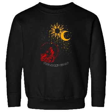 Discover "Night Wolf – Lunar Howl Graphic Sweatshirts"