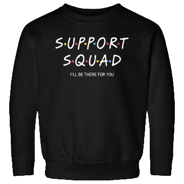 Discover Support Squad Neon Typography Design Sweatshirts