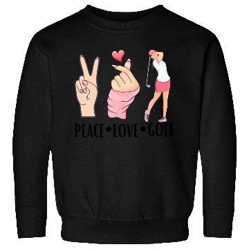 Discover peace love golf Sweatshirts