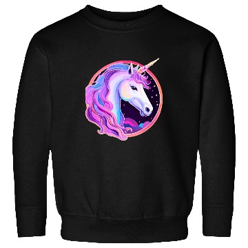 Discover Vibrant Mystic Unicorn Portrait Sweatshirts
