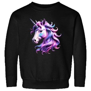 Discover Magical Rainbow Unicorn Illustration Sweatshirts