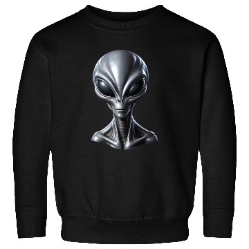 Discover Realistic Grey Alien Extraterrestrial Sweatshirts
