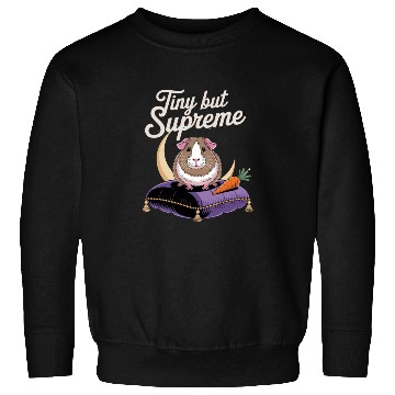 Discover Tiny But Supreme Guinea Pig Royalty with Crown Sweatshirts