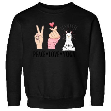 Discover peace love yoga Sweatshirts
