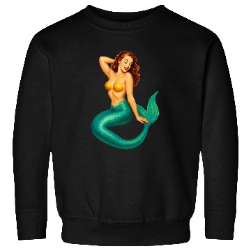 Discover Classic Vintage Mermaid Pinup Sweatshirts