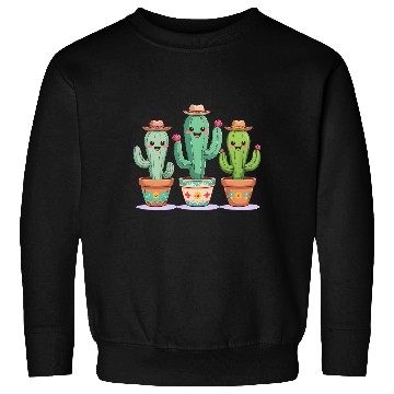 Discover Desert Trio: Boho Cactus Cowboys Sweatshirts
