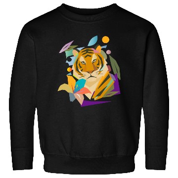 Discover Tiger with Flower – Powerful Nature Motif Sweatshirts