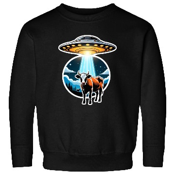 Discover Cattle Mutilations UFO Cow Abduction Sweatshirts