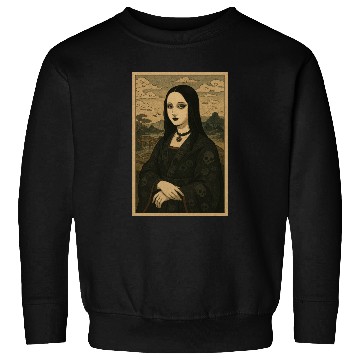 Discover Gothic Geisha Mona Lisa Ukiyo-e Portrait with Sweatshirts