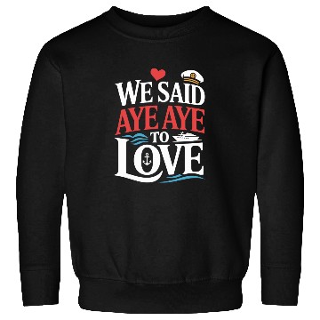 Discover Romantic Cruise Ocean Love Sunset Sail Couples Sweatshirts