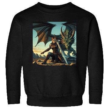 Discover Warrior Woman & Dragon Sweatshirts