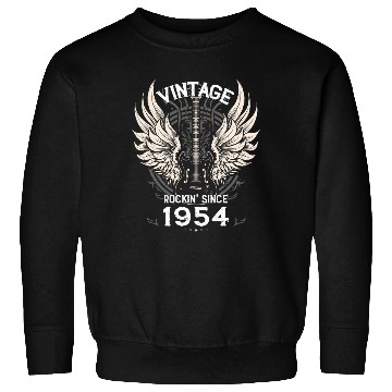 Discover Vintage Rockin' Since 1954, 71 Years of Retro Cool Sweatshirts