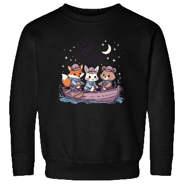Discover Sail the Night Whimsical Animal Sweatshirts