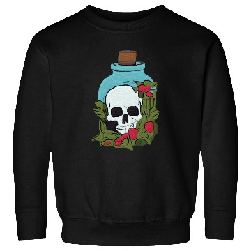 Discover Garden Skull in a Jar Aesthetic Sweatshirts