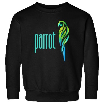 Discover a parrot in a gradient of green and blue colors Sweatshirts