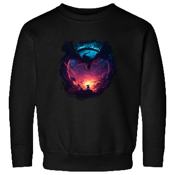 Discover Epic Dragon Motif Fantasy Meets Heroism Sweatshirts