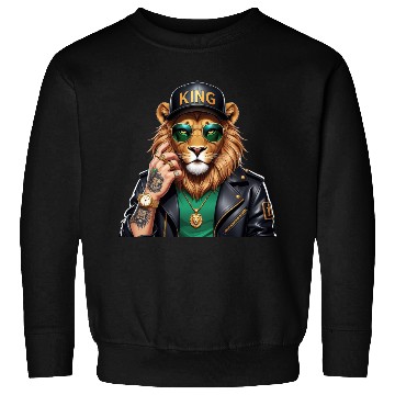 Discover Swag King Lion – Cool Vector Animal Portrait Sweatshirts