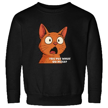 Discover Funny Shocked Cat Meme Sweatshirts