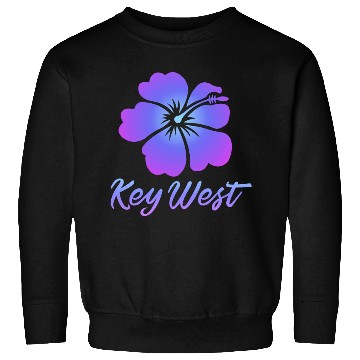 Discover Key West Tropical Flower Sweatshirts
