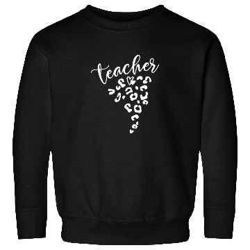 Discover Teacher Leopard Heart Design for Educators Sweatshirts