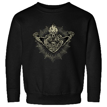 Discover Sacred Heart Claddagh Symbol - Gold Sweatshirts