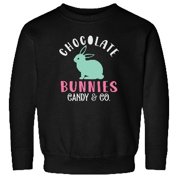 Discover Chocolate Bunnies Candy & Co Happy Easter Holiday Sweatshirts