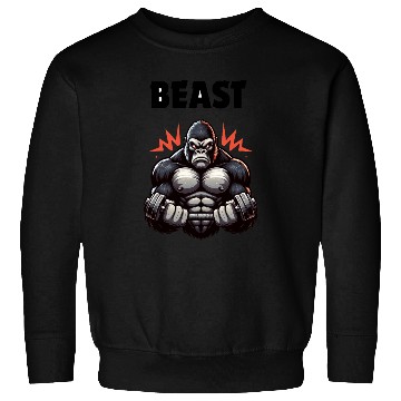 Discover Beast Gym Gorilla – High Contrast Sweatshirts"