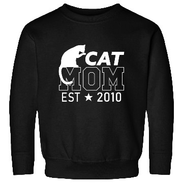 Discover Cat Mom Since 2010 | Cat Lover gift Sweatshirts